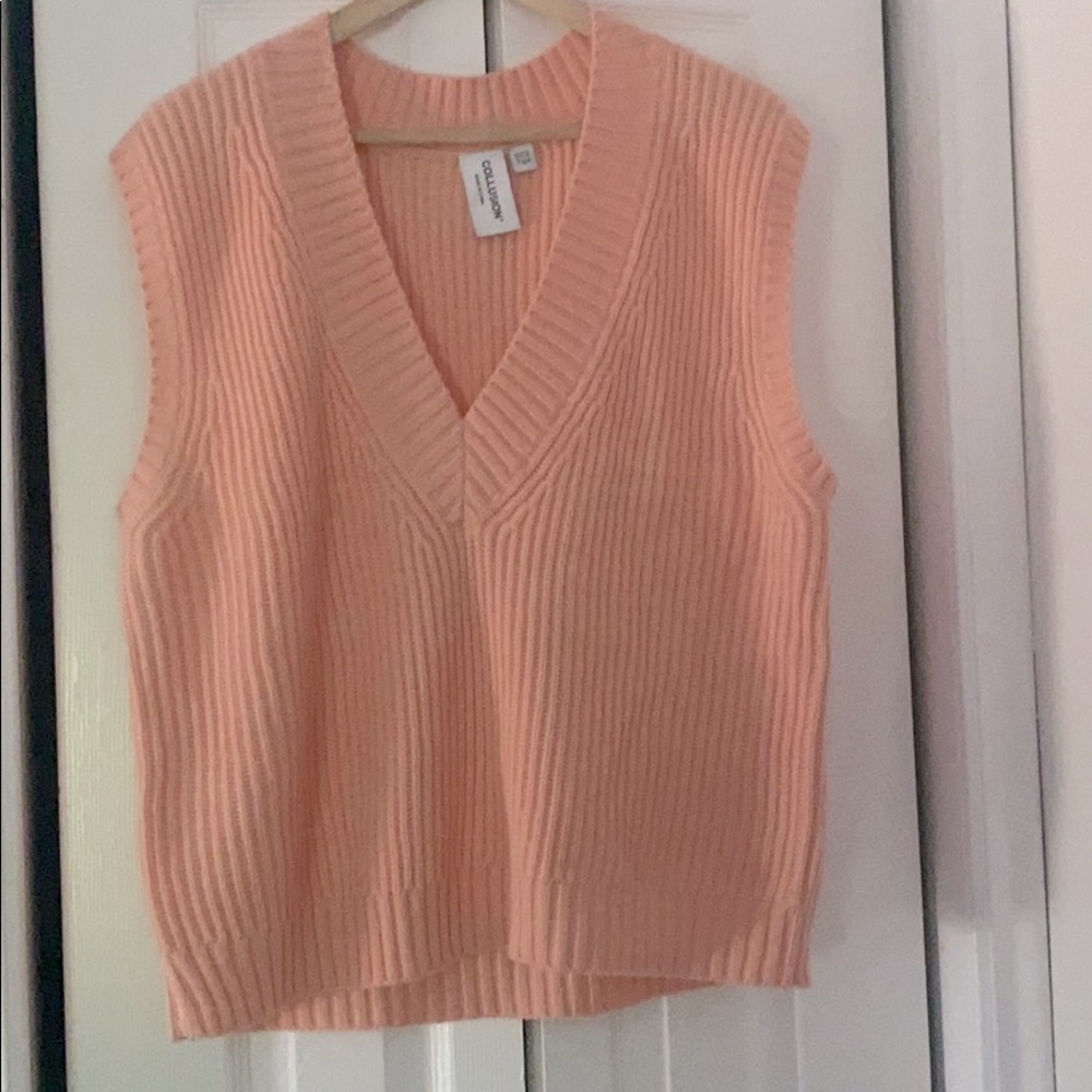 Collusion Peach Sweater Vest